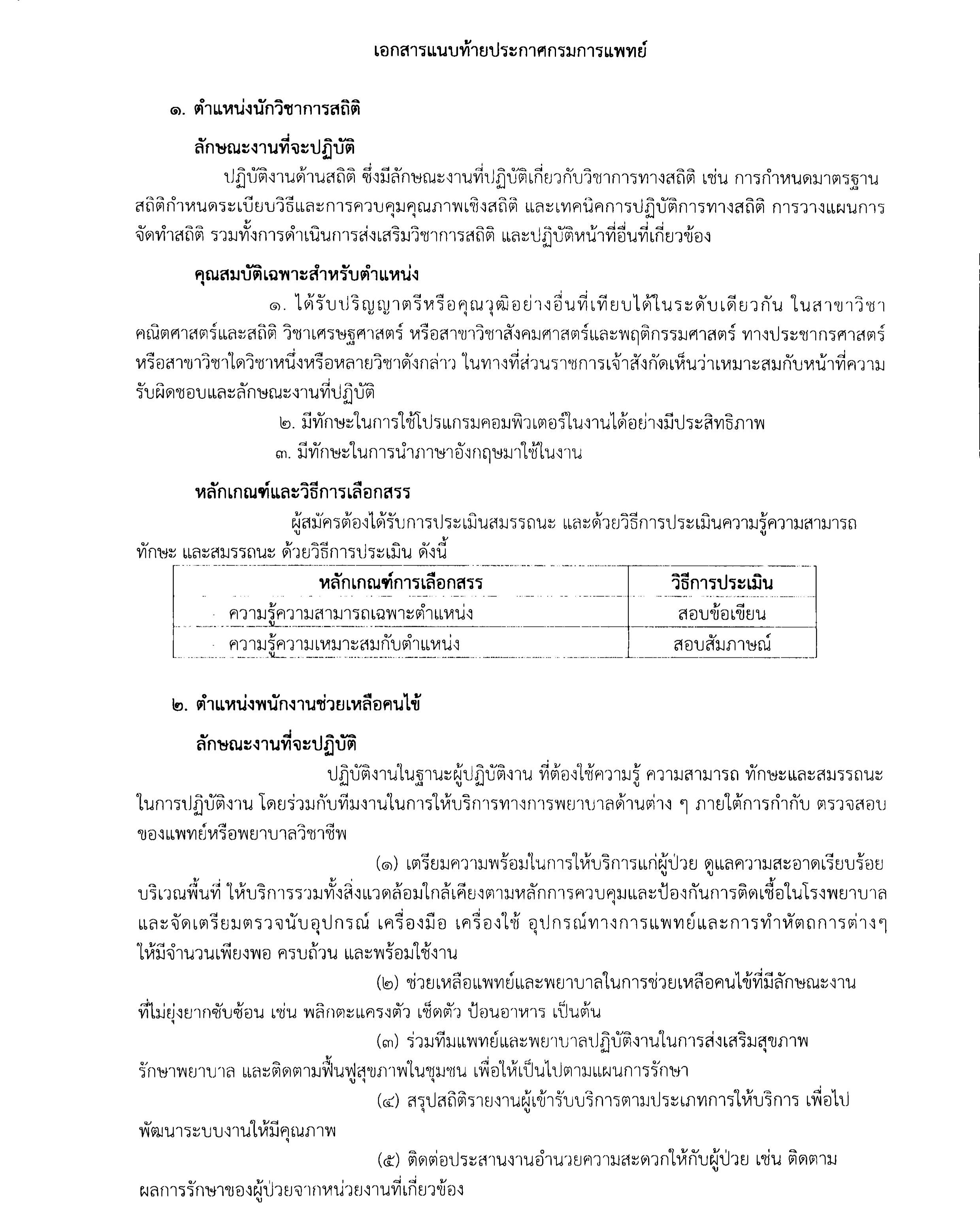 โรงพยาบาลมะเร็งลำปาง ประกาศรับสมัครพนักงานฯ 3 ตำแหน่ง