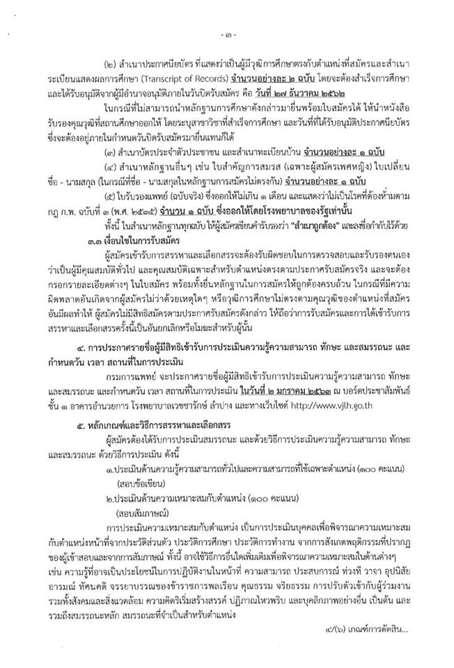 โรงพยาบาลเวชชารักษ์ ลําปาง รับสมัครเจ้าพนักงานการเงินและบัญชี 1 อัตรา